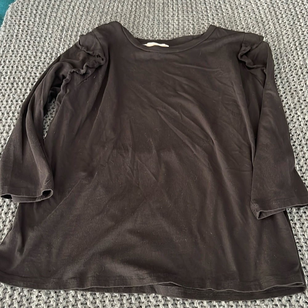 Michael Kors black 3/4 sleeve top